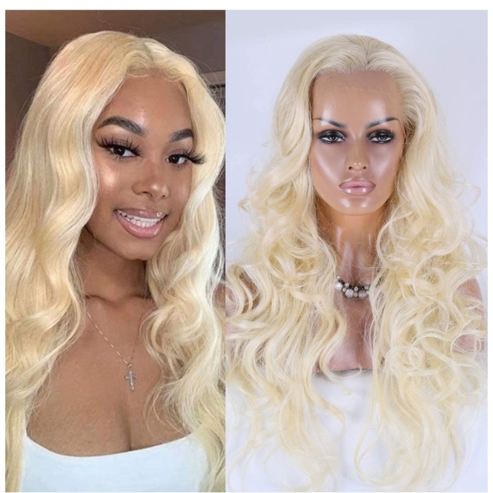 613 Long Wavy Lace Front Wigs